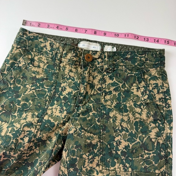 Hei Hei Pants Womens 27 Green Camo Floral Print Anthropologie Stretch Casual - Picture 9 of 12